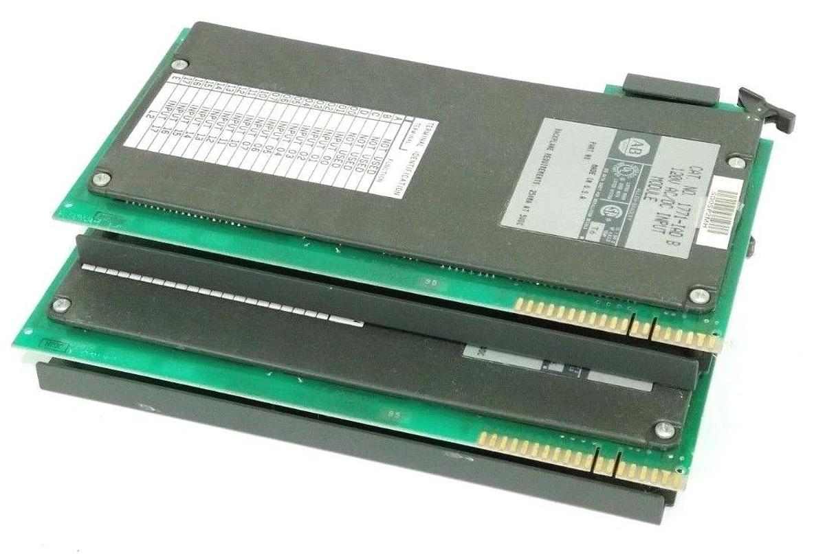 Used LOT OF 2 ALLEN BRADLEY 1771-IAD SER. B INPUT MODULES 1771IAD, SER. B