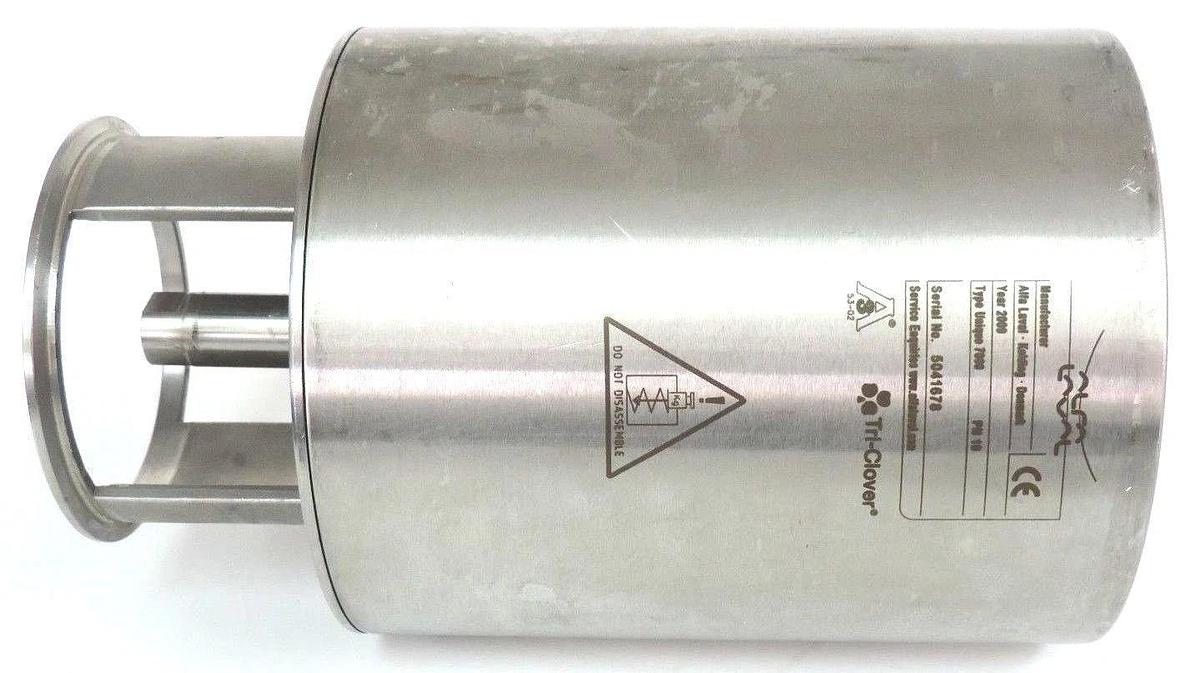 Used TRI-CLOVER ALFA LAVAL TYPE UNIQUE 7000 PN 10 SANITARY VALVE YEAR 2009
