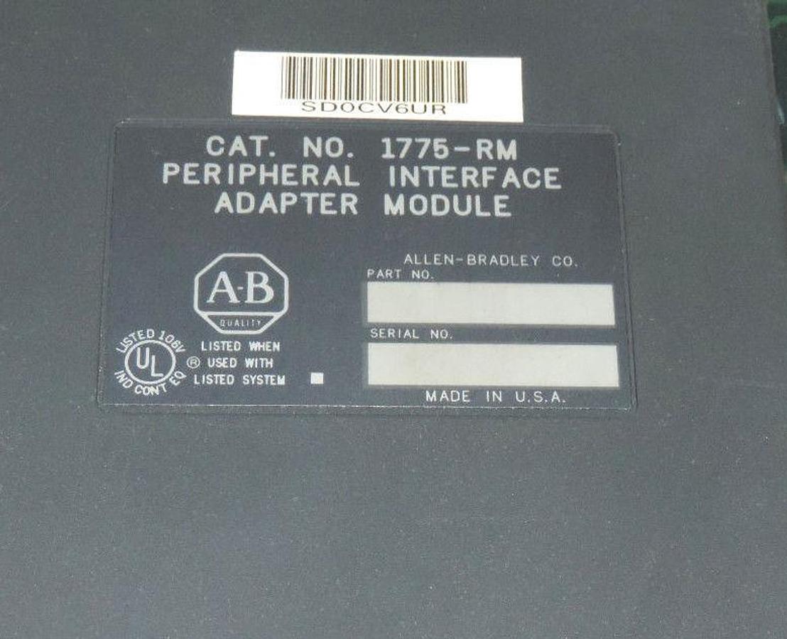 Used ALLEN BRADLEY 1775-RM PERIPHERAL INTERFACE ADAPTER MODULE 1775RM