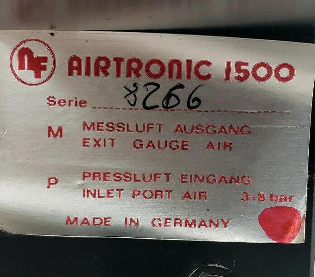 Used RUDOLF NIEBERDING MANOSTAT AIRTRONIC 1500 PRÄZISIONSREGLER PRECISION REGULATOR