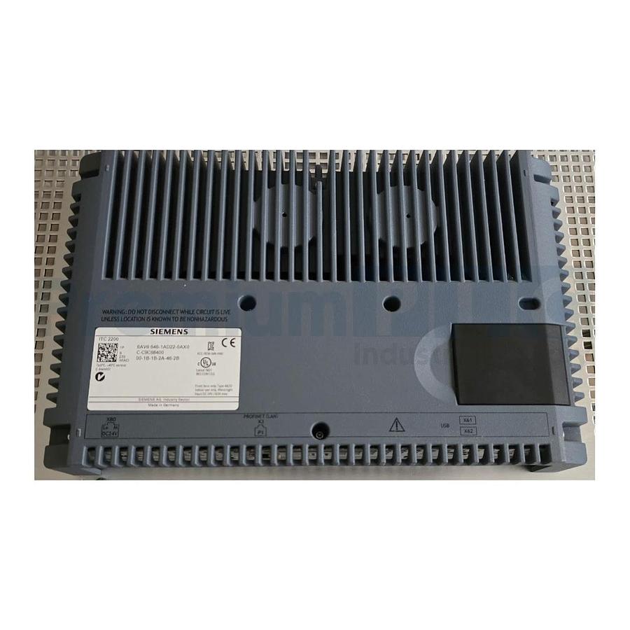 Used SIEMENS 6AV6 646-1AD22-0AX0 / 6AV6646-1AD22-0AX0 SIMATIC ITC 2200 TOUCH 22''