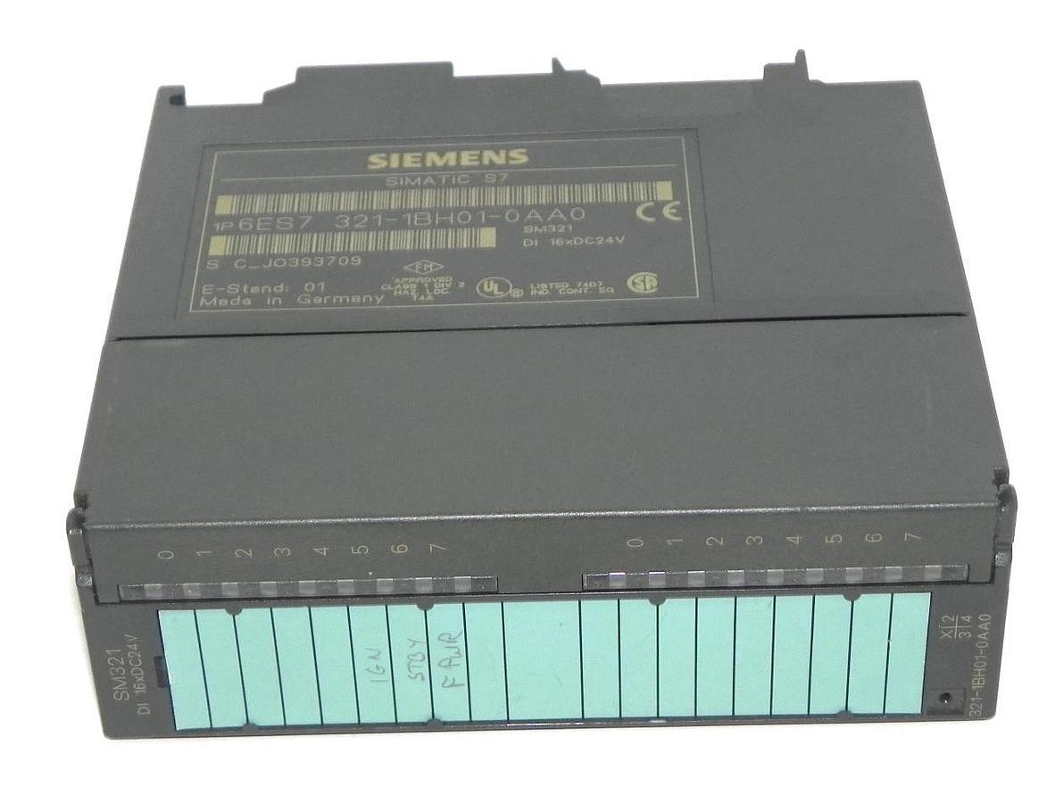 Used SIEMENS 6ES7-321-1BH01-0AA0 INPUT MODULE 6ES73211BH010AA0, DI 16XDC24V