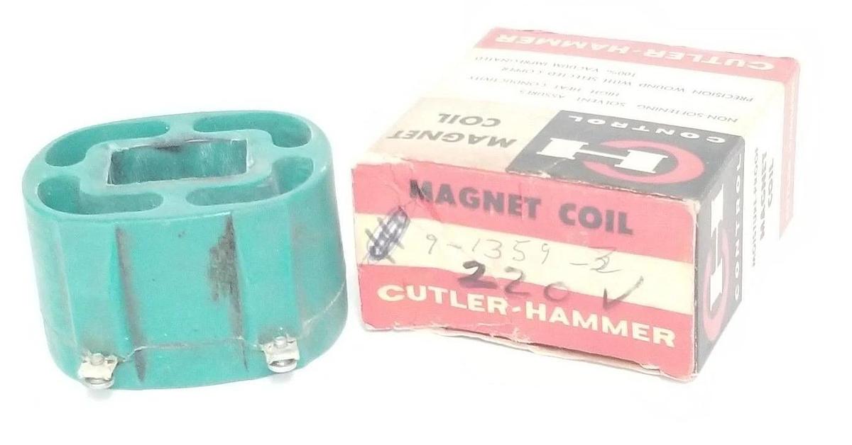 Used CUTLER-HAMMER 1359-2 MAGNET COIL 208V/220V, 60CY, 9-1359-2, 13592