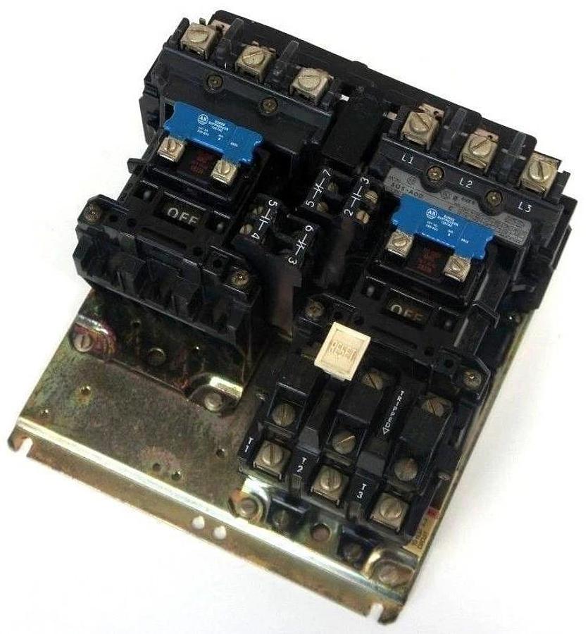 Used ALLEN BRADLEY 505-AOD REVERSING STARTER SER C SIZE D 18AMP MAX 600VAC MAX