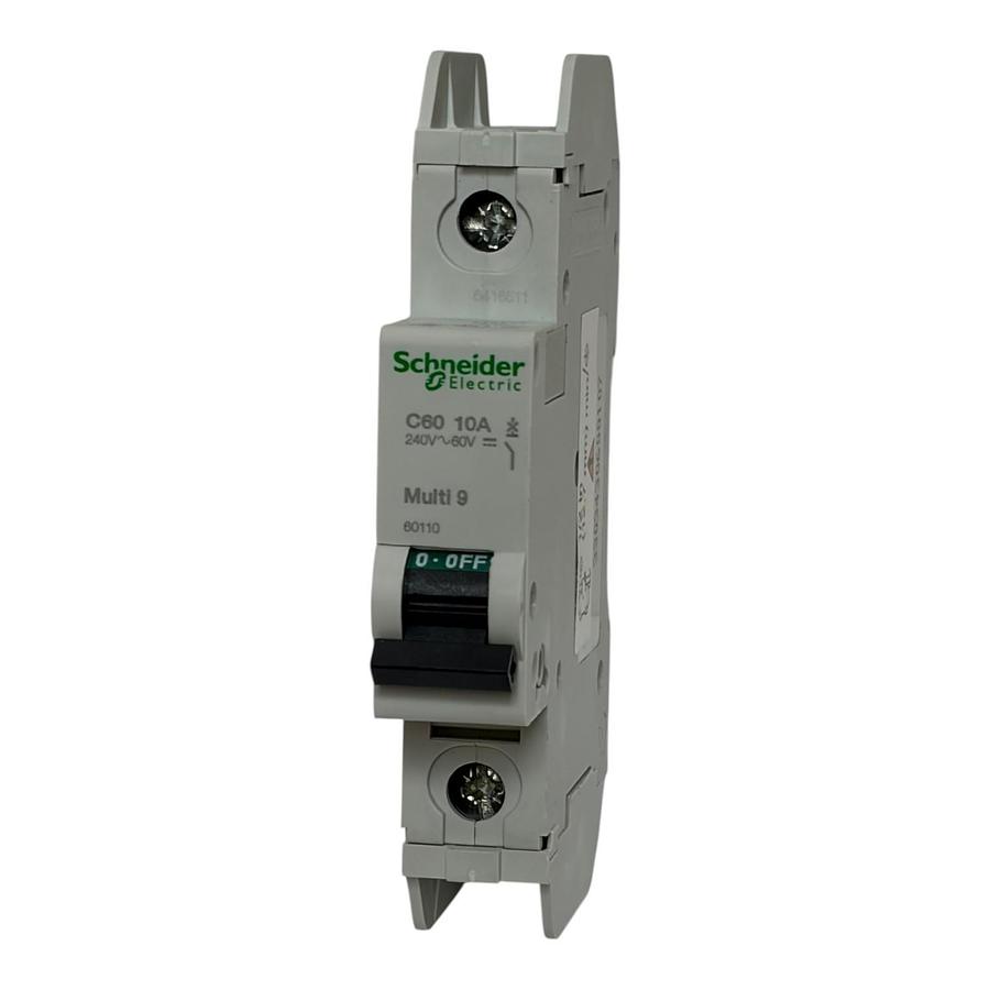 Used Schneider Electric Multi 9 C60 10A Circuit Breaker 60110 1 Pole 240V 60V New