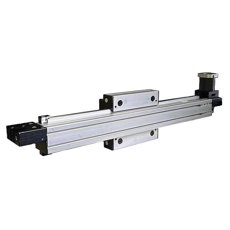 Used MACRON DYNAMICS 10186001 LINEAR SLIDE ACTUATOR W/ 53.000003 13337781 REDUCER