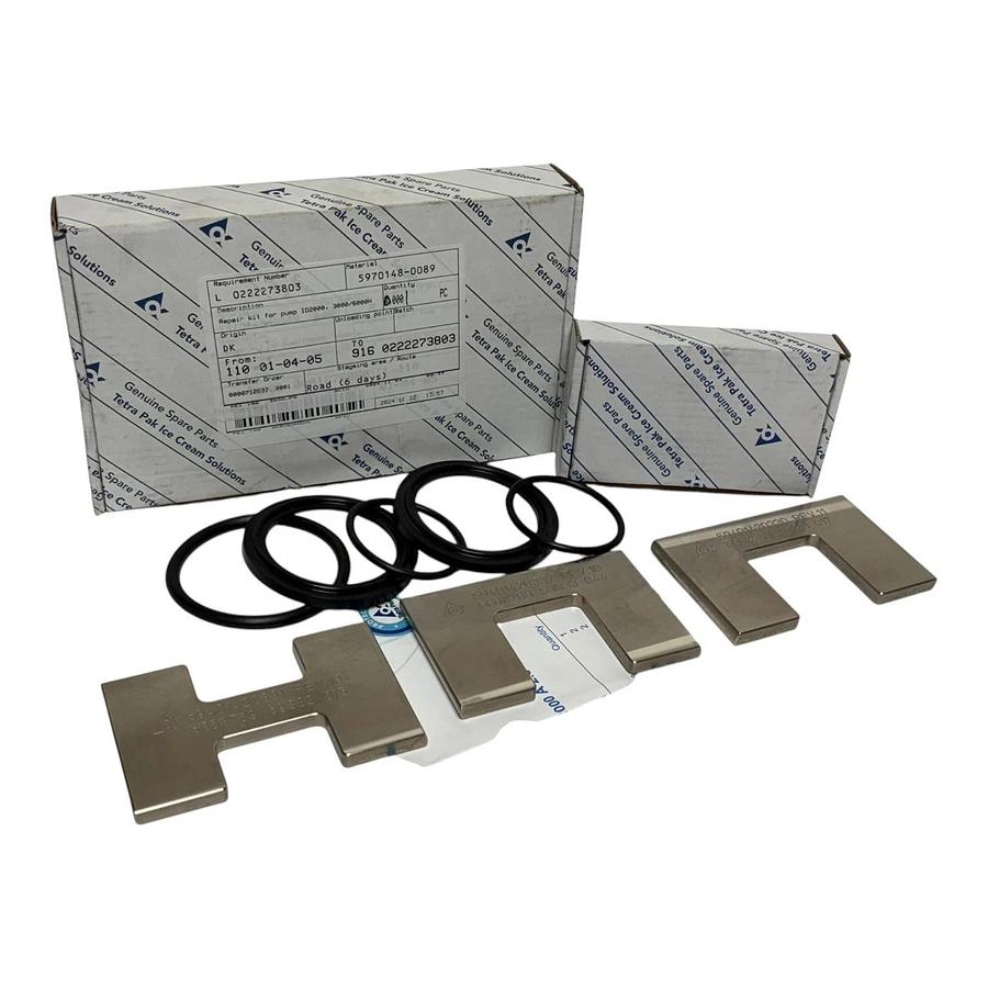 Tetra Pak ID2000 Pump Repair Kit 5970148-0089 with 3 Stamped Scraper Blades