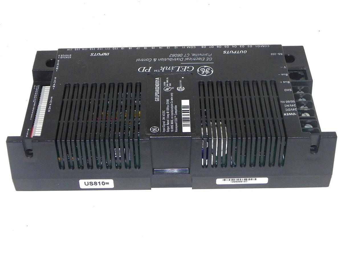 Used GENERAL ELECTRIC GELPDA024D01A I/O MODULE REMOTE GELINK PD 24VAC/DC 1AMP