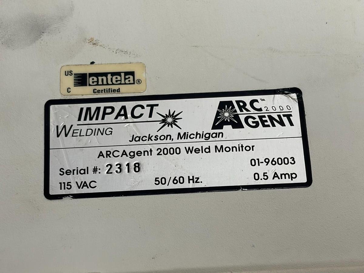 Used Impact Welding ARCAgent 2000 Weld Monitor 01-96003 115VAC As Is For Parts Only