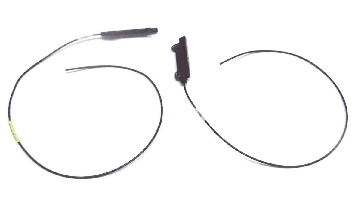 Used SET OF KEYENCE FU-E40 FIBER OPTIC AREA SENSORS 40MM, FUE40