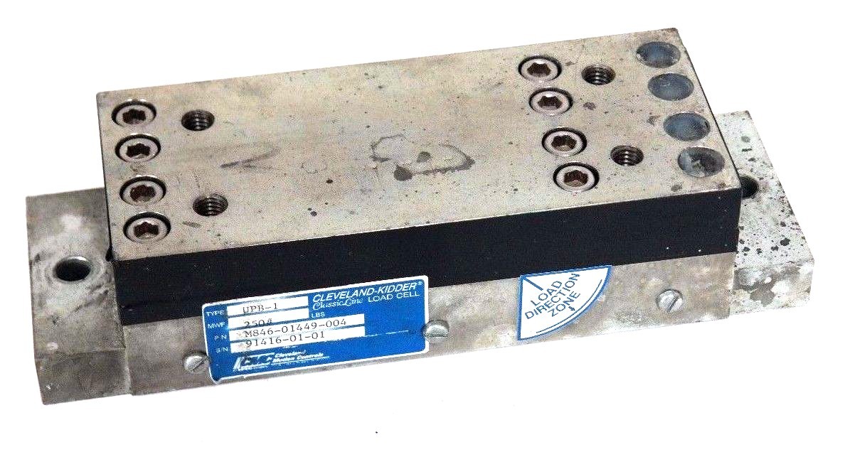 Used CLEVELAND-KIDDER M846-01449-004 UPB-1 LOAD CELL 250LBS