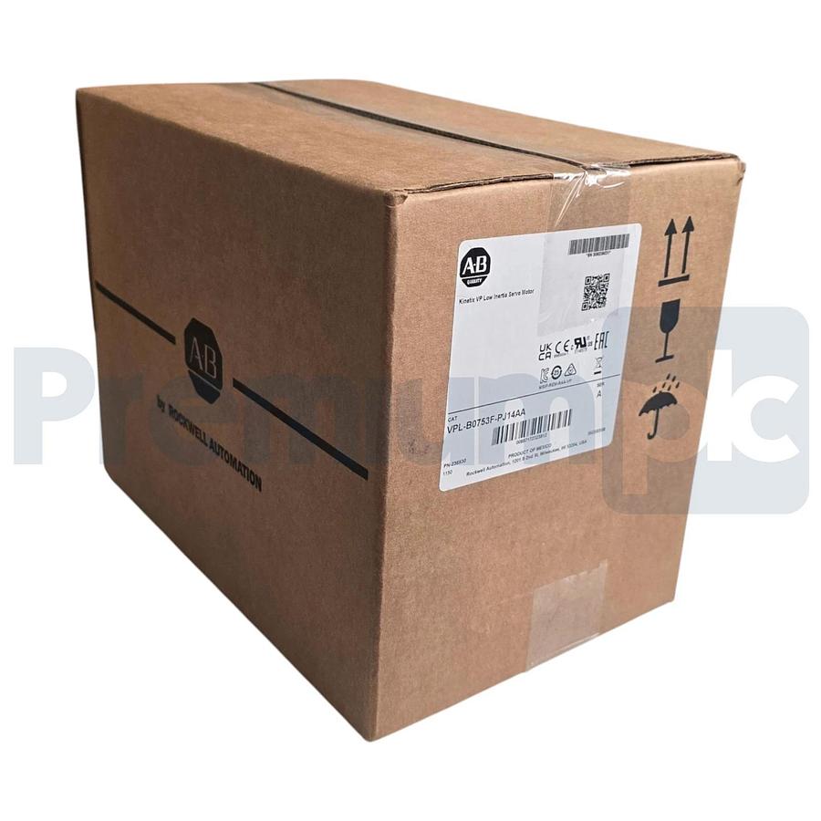 Sealed Allen Bradley VPL-B0753F-PJ14AA /A Kinetix VP Servo Motor w/ 24V Brake
