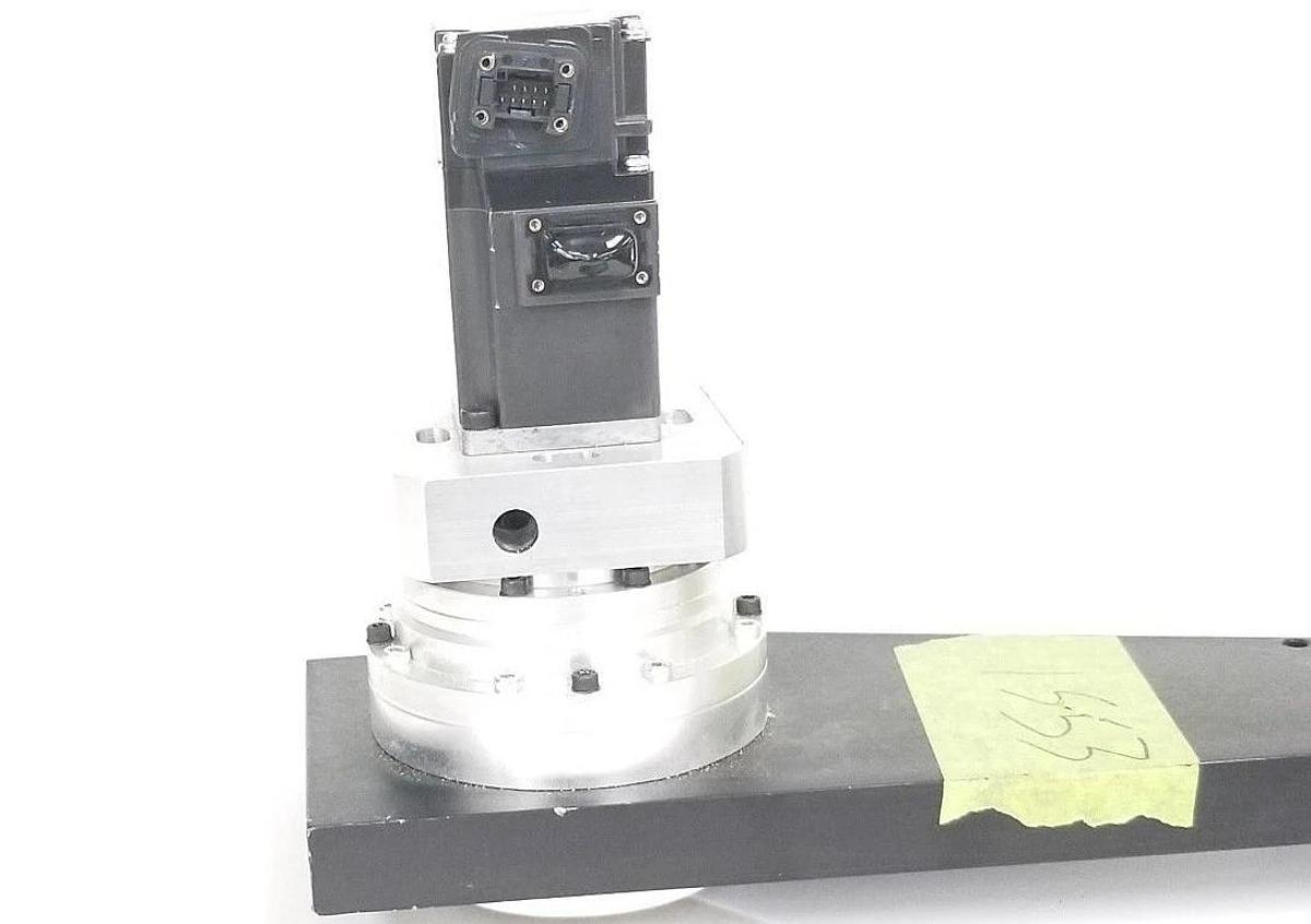 Used GAM GEAR 730028 FP SERIES GEARHEAD 16:1 RATIO W/ HG-KR13 SERVO MOTOR & ARM