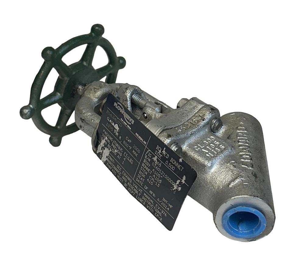 Used FLOWSERVE B16.34LTD / B1634LTD BOLTED BONNET VALVE SIZE 0.500 BODY A105 NSNP