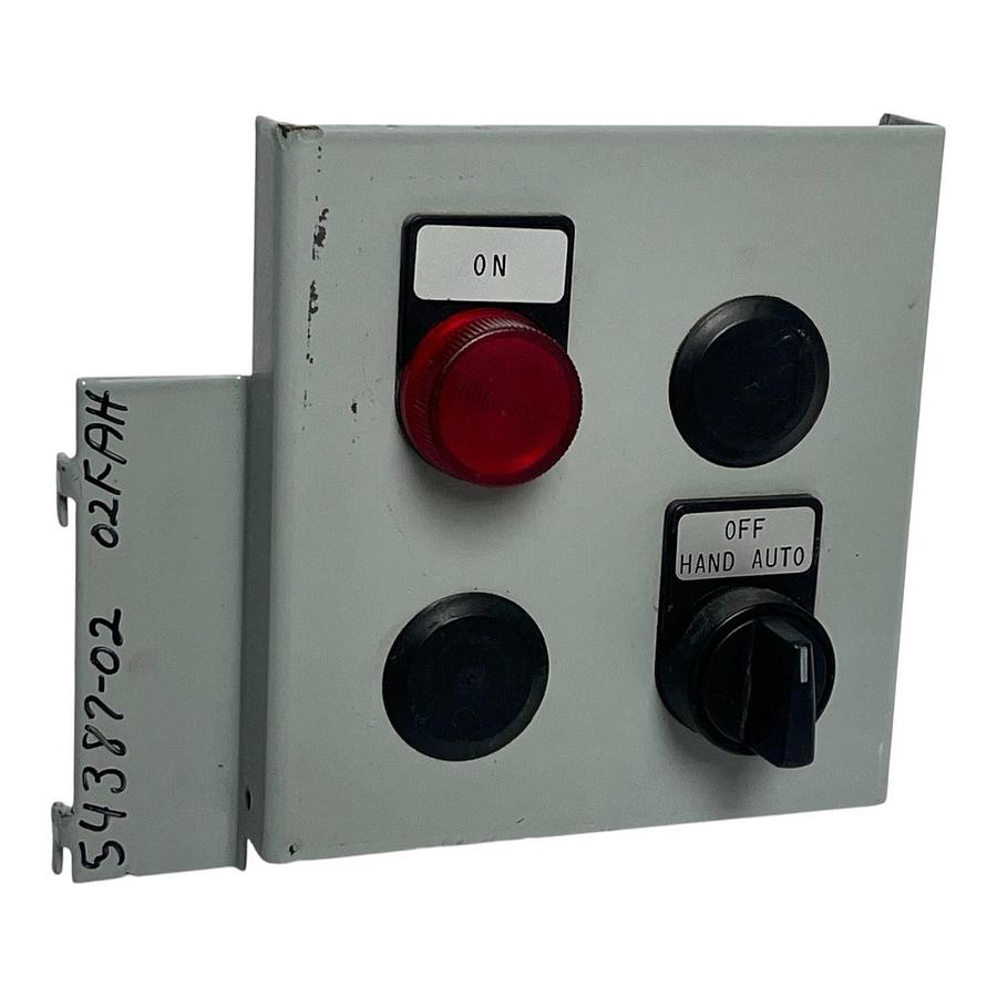 Used Siemens HOA Control Station Hand-Off-Auto w/ Red Pilot Light 3SB1400 Blocks