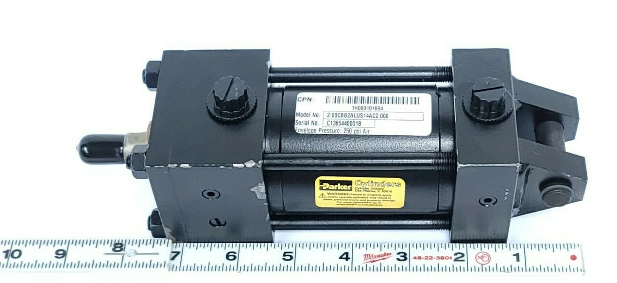 Used NEW PARKER 2.00CBB2ALUS14AC2.000 CYLINDER 250PSI AIR