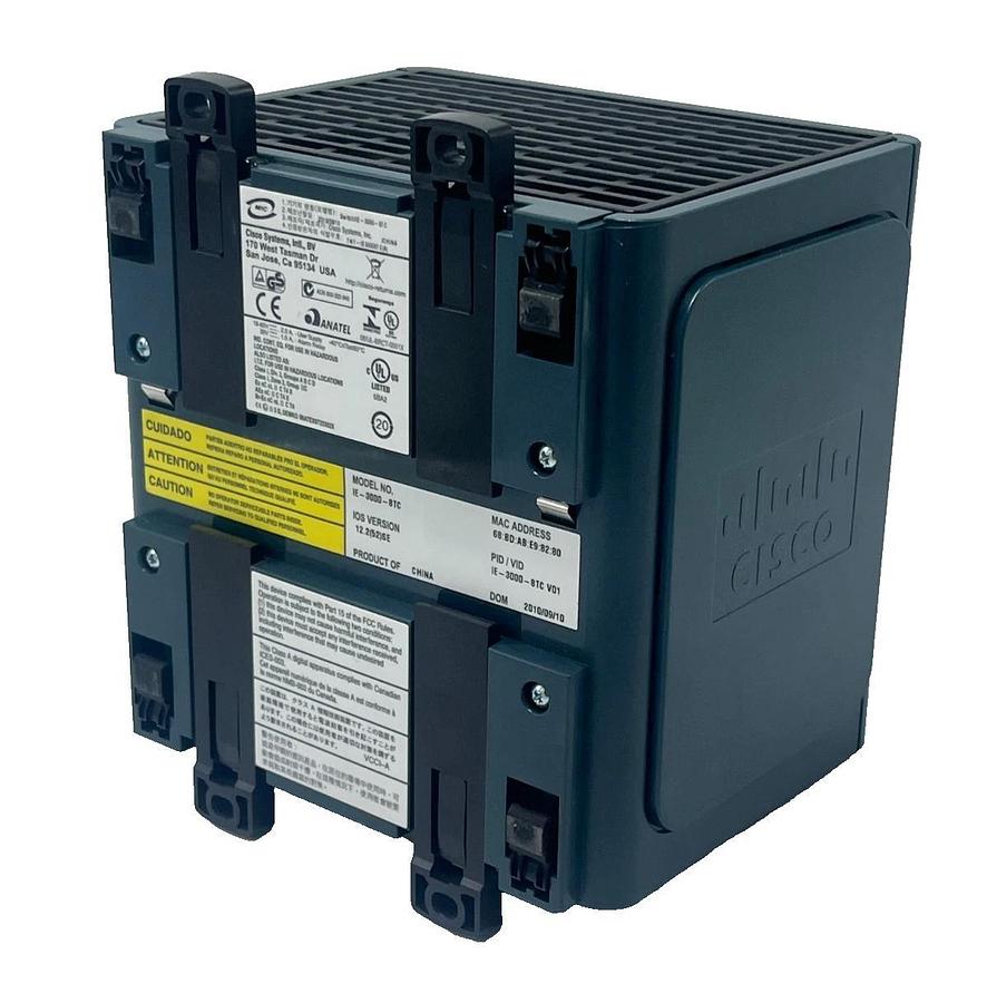 Used CISCO IE-3000-8TC 8-Port 10/100 Indust. Ethernet Switch Managed DIN Rail Mount