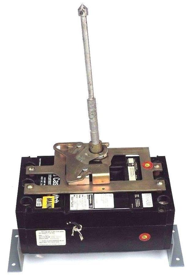 Used WESTINGHOUSE LBB3400NW CIRCUIT BREAKER W/ 2605D15G19 SHUNT TRIP ASSEMBLY