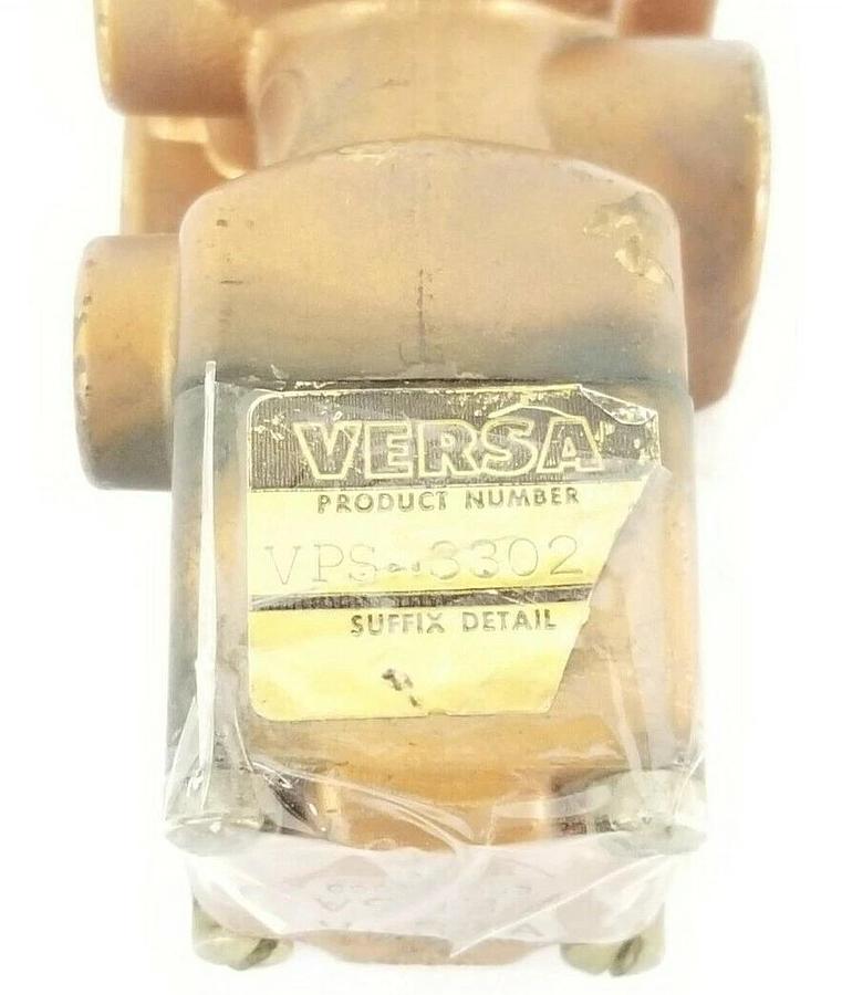 Used VERSA VPS-3302 BRASS DIRECTIONAL CONTROL VALVE VPS3302