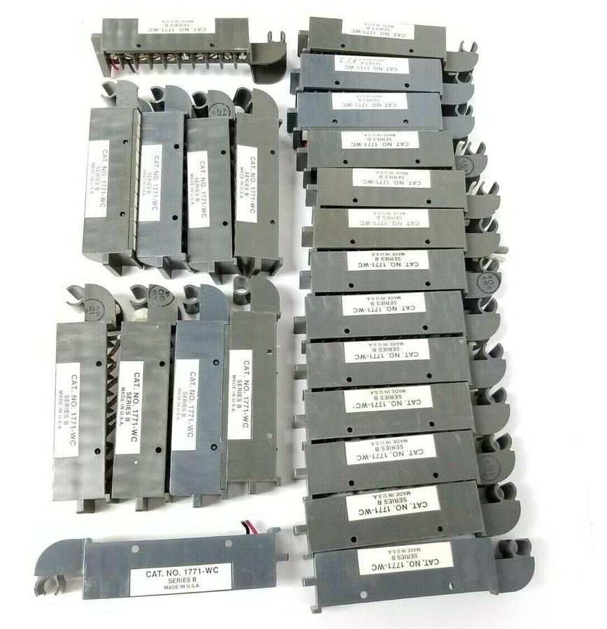 Used LOT OF 23 ALLEN BRADLEY 1771-WC SER. B WIRING ARMS 1771WC