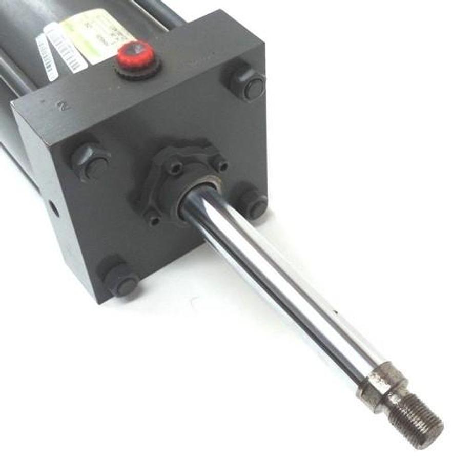Used NIB MILLER PNEUMATIC A84B2B AIR CYLINDER 5" BORE 14.06" STROKE 250PSI 1" ROD DIA