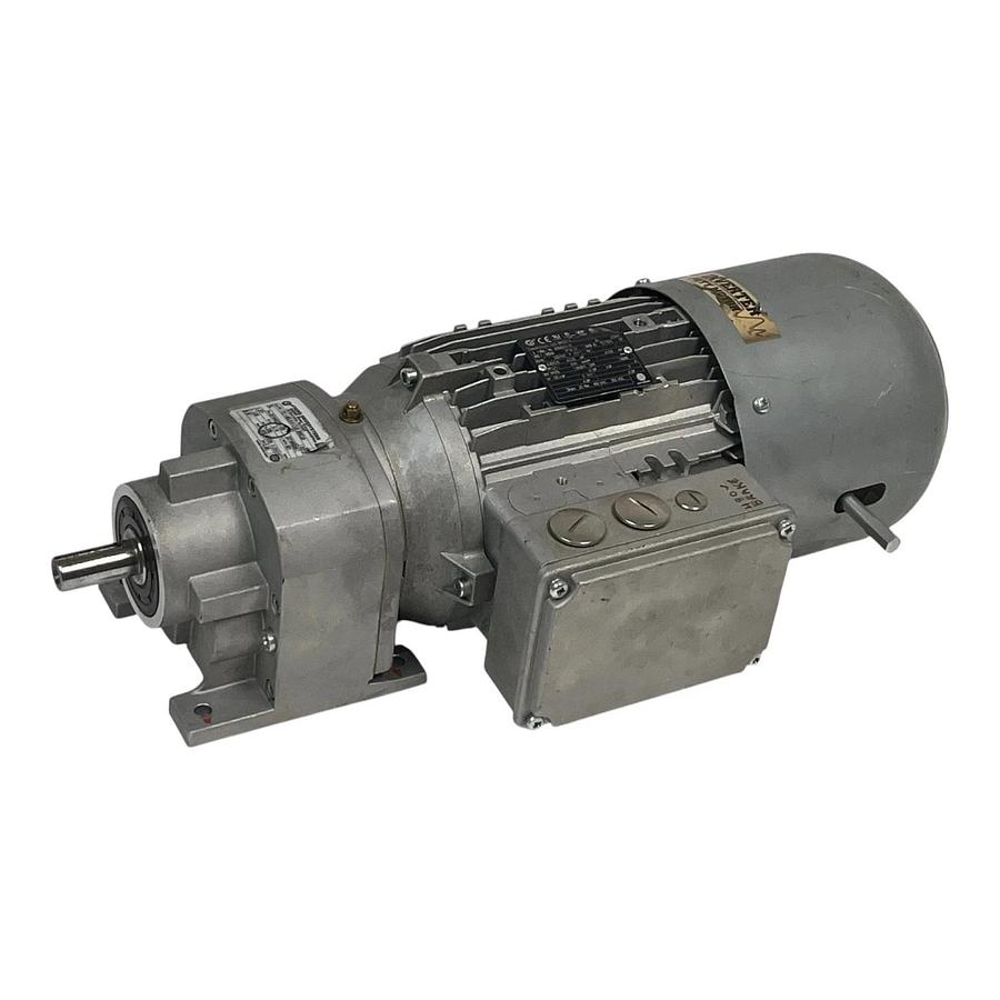Used NORD Gearmotor SK 172.1-90LH/4 CUS BRE20 HL 2 HP 339 RPM 230/460V Inverter Duty