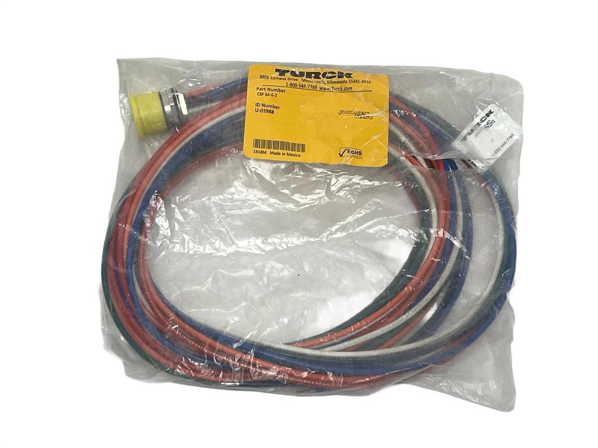 Turck CSF 64-6-2 M23 Powerfast Male Receptacle - U-03988 - New