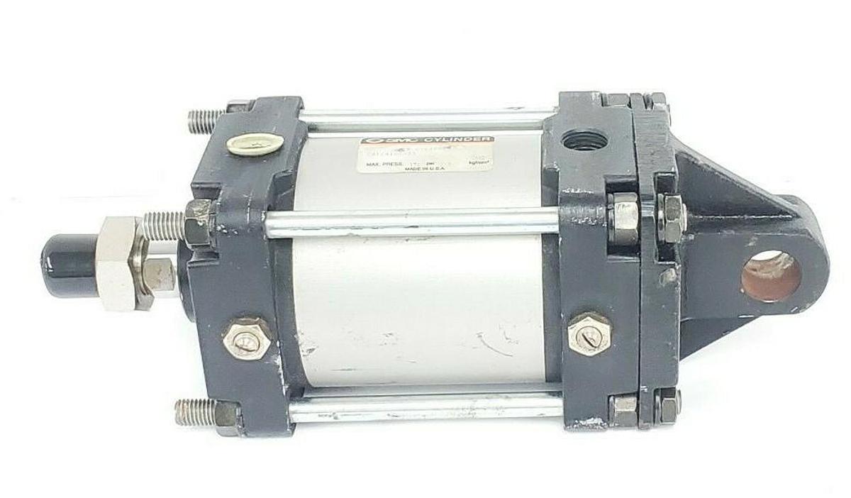 Used SMC CA1CN100-55 PNEUMATIC CYLINDER, 150PSI, 9.9KGF/CM^2, CA1CN10055