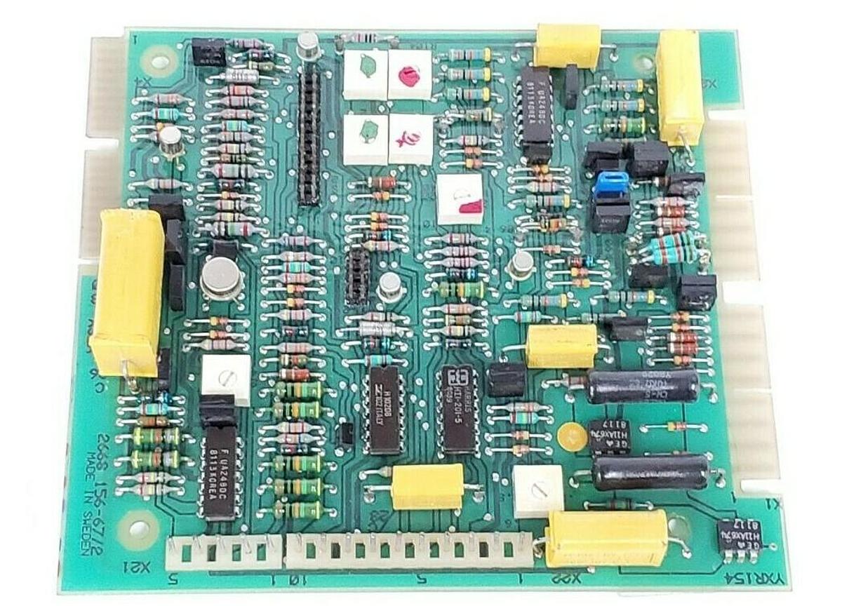 Used ABB YXR154 PROCESS CONTROL BOARD 2668 156-67/2 4890024-TG/1