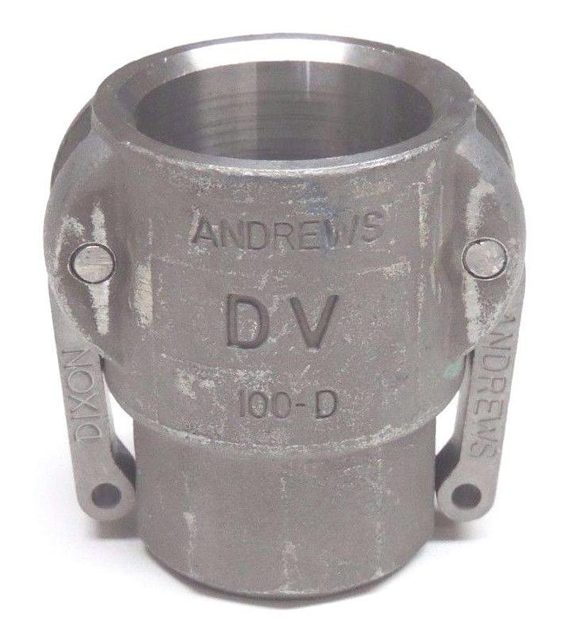 Used LOT OF 3 NEW ANDREWS 100-D CAM AND GROOVE COUPLERS 100D