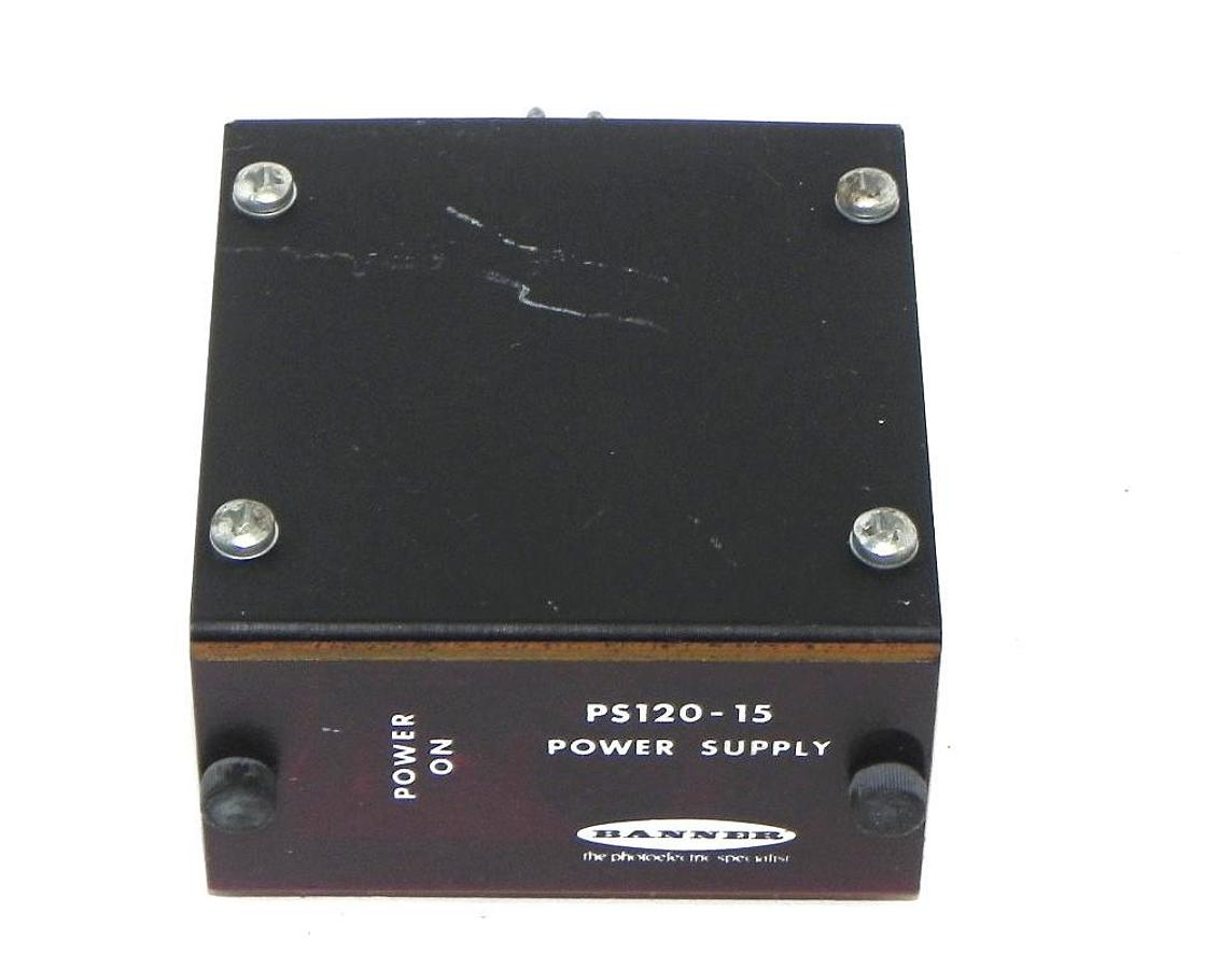Used BANNER ENGINEERING PS120-15 POWER SUPPLY PS12015