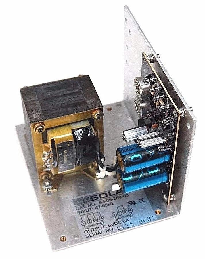 NEW SOLA 83-05-260-03 POWER SUPPLY 47-63HZ, 5VDC/6A, 830526003