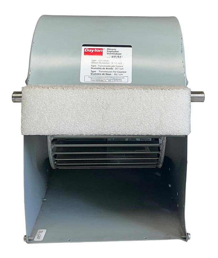 Used NEW DAYTON 4TL97 BELT DRIVE BLOWER 9-1/2'' WHEEL DIAMETER NSNP