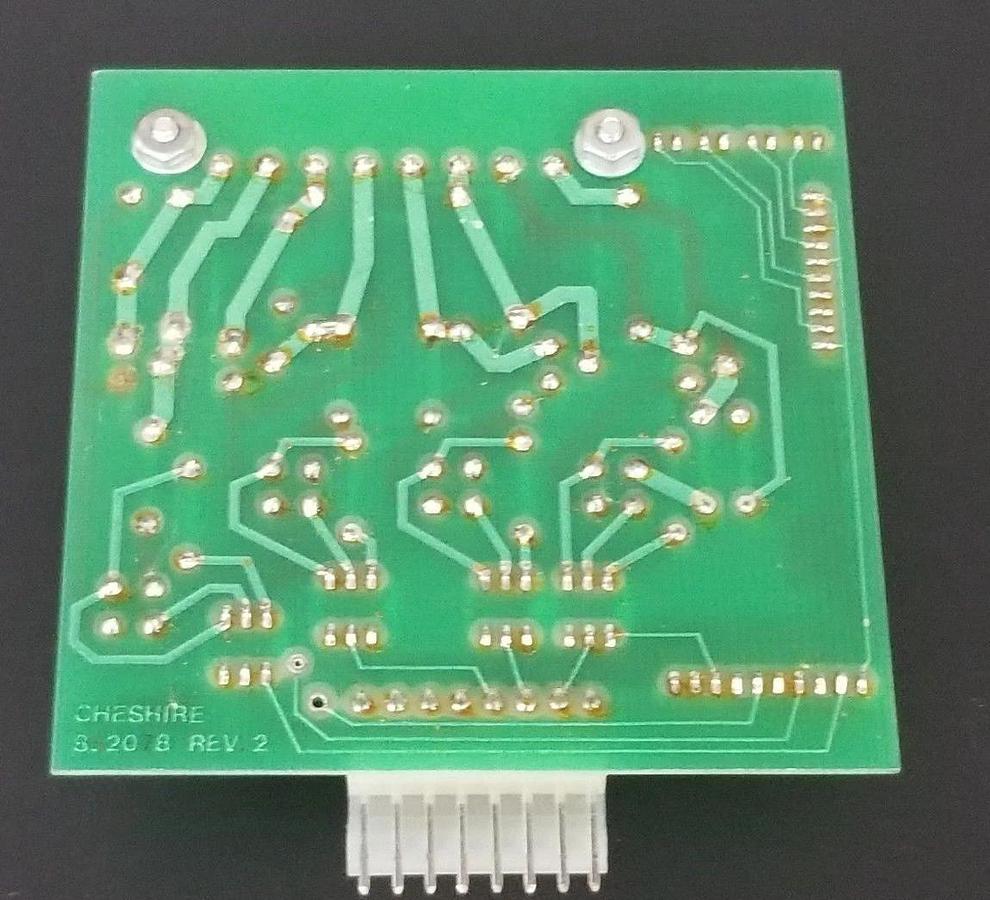 Used CHESHIRE 852078 REV. 2 CIRCUIT BOARD 982050-05