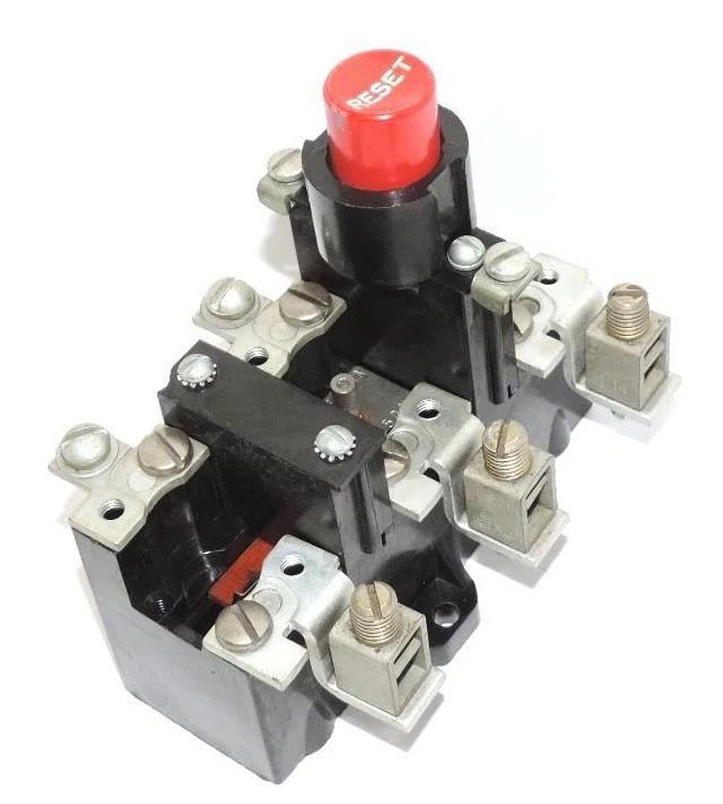 Used EATON CUTLER-HAMMER 10-1308-9 OVERLOAD RELAY PUSHBUTTON MANUAL RESET 1013089