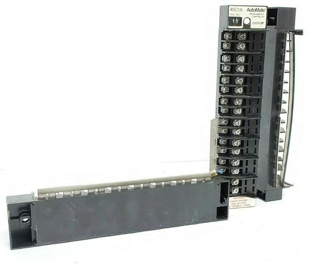Used LOT OF 3 RELIANCE ELECTRIC 45C1A AUTOMATE I/O RAILS 802802-2 15097 10A 250V