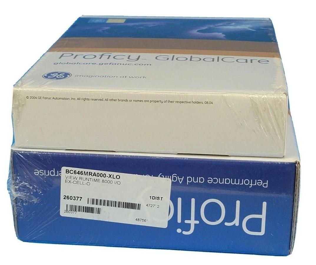 Used NEW SEALED GE FANUC BC646MRA000-XLO VIEW RUNTIME 8000 I/O EX-CELL-O BC646MRA000