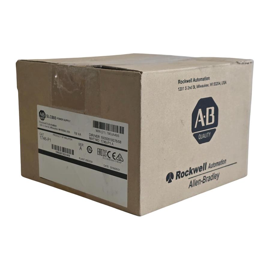 Used ALLEN BRADLEY 1746-P1 /A SLC500 SLC RACK MOUNT POWER SUPPLY 120/240 VAC, 2A NSMP