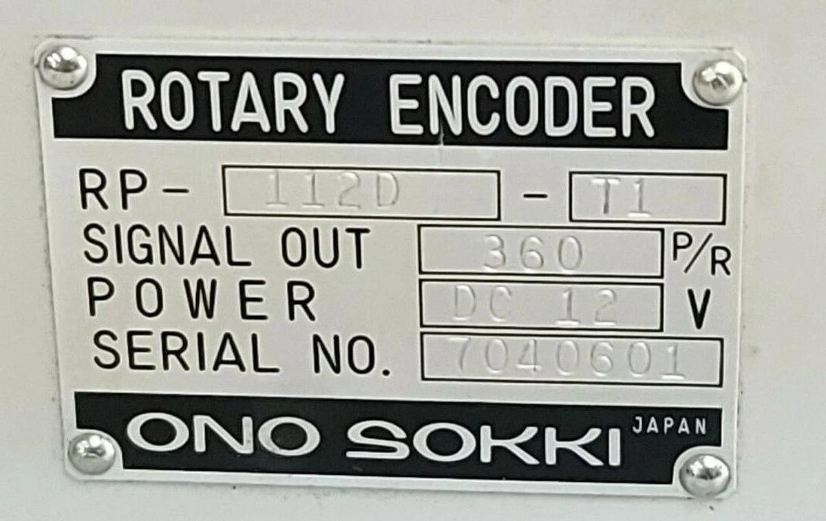 Used ONO SOKKI RP-112D-T1 ROTARY ENCODER RP112D, DC 12V