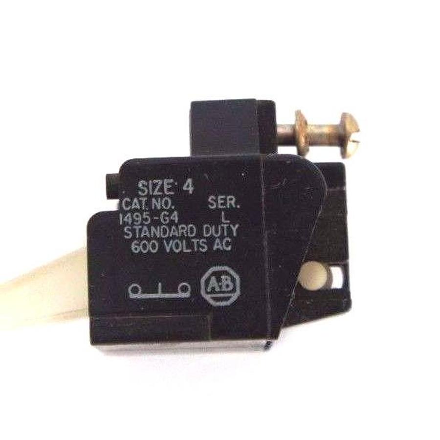 Used LOT OF 5 ALLEN BRADLEY 1495-G4 SIZE 4 CONTACTS SER L, 1495G4