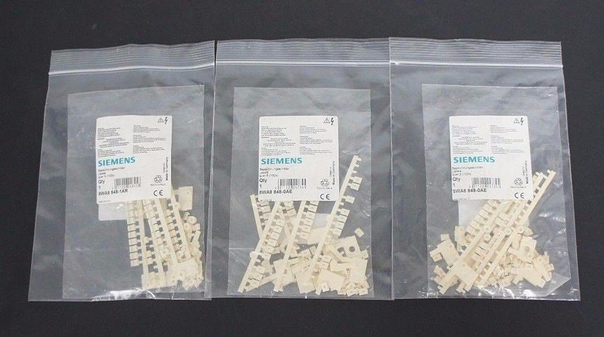 Used LOT OF 3 NEW SIEMENS 8WA8-848-0AE LABEL MARKER NUMBER 5 TOTAL 300