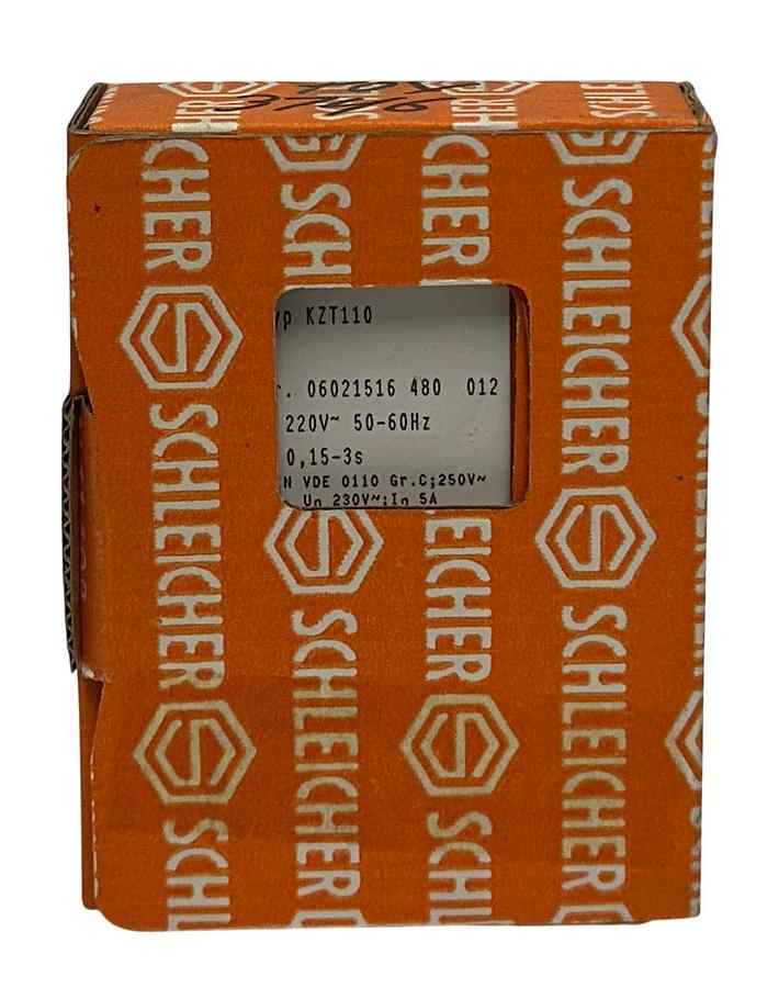 Used SCHEICHER 06021516 480 012 / KZT110 TIME DELAY RELAY 220V 50/60Hz 0,15-3s NSMP