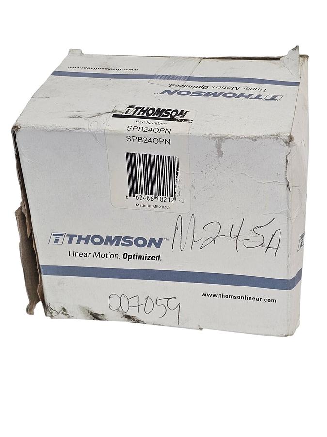 Used NIB THOMSON SPB24OPN PILLOW BLOCK LINEAR BEARING