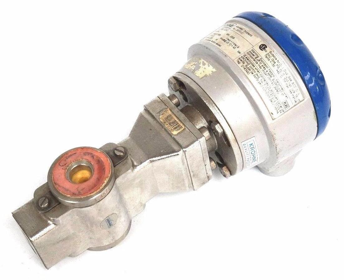 Used KROHNE OPTIFLUX 5000 -DIV2 WAFER STYLE ELECTROMAGNETIC FLOWMETER 5000DIV2