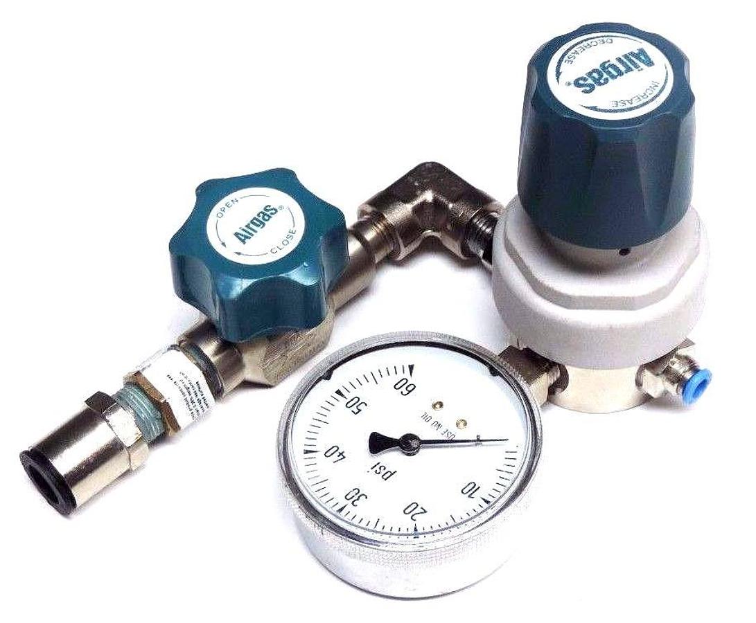 Used AIRGAS Y11-210B SPECIALTY GAS REGULATOR 3500 MAX PSI Y11210B