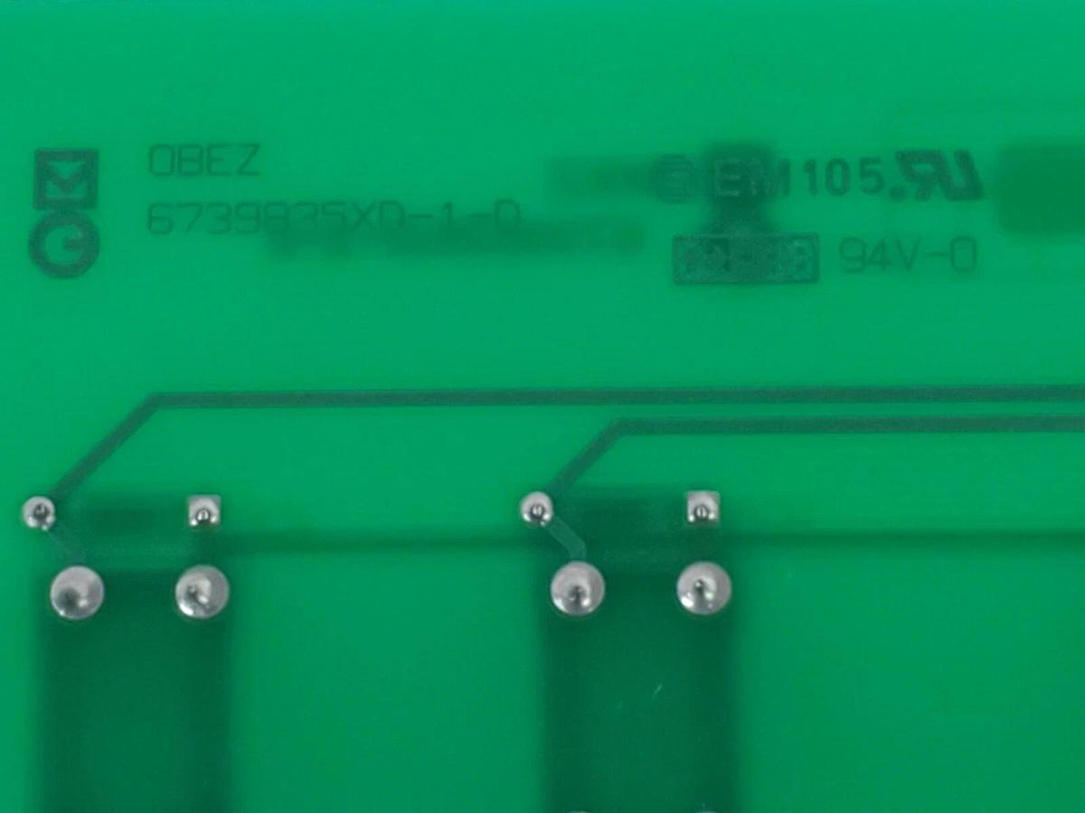 Used MERLIN GERIN OBEZ 6739835XD-2-D PLC PC BOARD 6739835XD-1-D