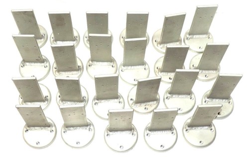 Used LOT OF 23 STI FRBT-EBC-025 MMI ALUMINUM SENSOR BRACKETS, 5 5/8" TOTAL LENGTH