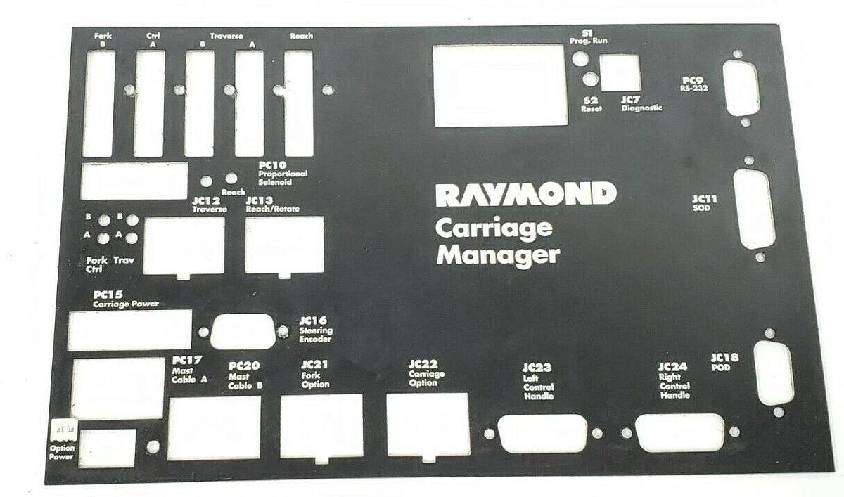 Used RAYMOND 838-004-362E CARRIAGE MANAGER DISTRIBUTION BOARD 9209170033 WPAWPI6CR