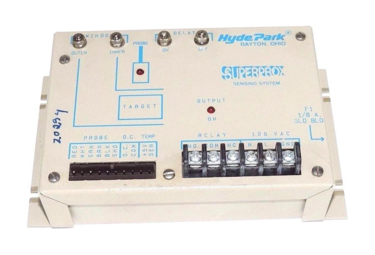 Used HYDE PARK SP-100 SUPERPROX SENSING SYSTEM REV. D SP100