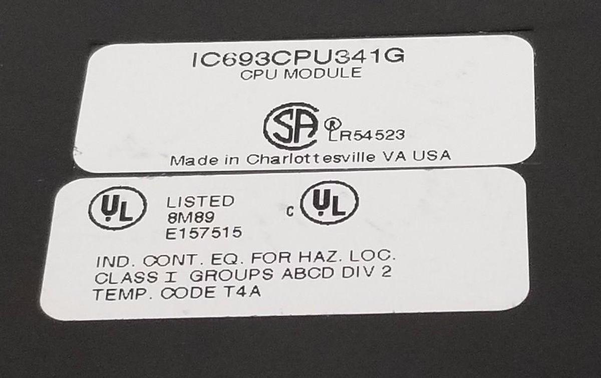 Used GE FANUC IC693CPU341G CPU MODULE